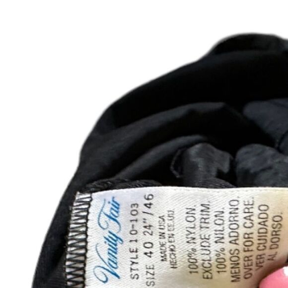 Vintage Vanity‎ Fair Full Black Slip - Picture 6 of 6
